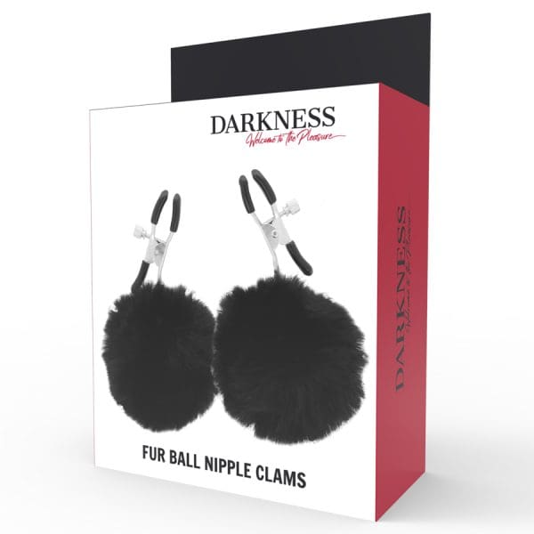 DARKNESS - NIPPLE CLAMPS WITH POM POMS 1 4